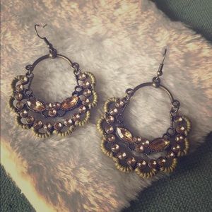 ••Any 3 for $35•• Boho Wrapped Metal Earrings